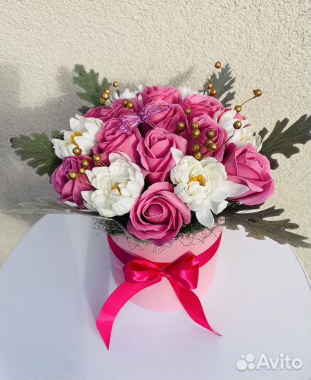 Букет из мыльных цветов