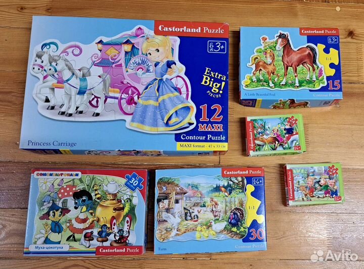 Пазлы Castorland Макси, 15, 24, 30 Муха-Цокотуха