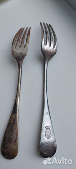 Вилки старинные с посеребрением - Германия