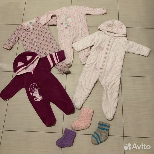 Пакет одежды для девочки р 62-80