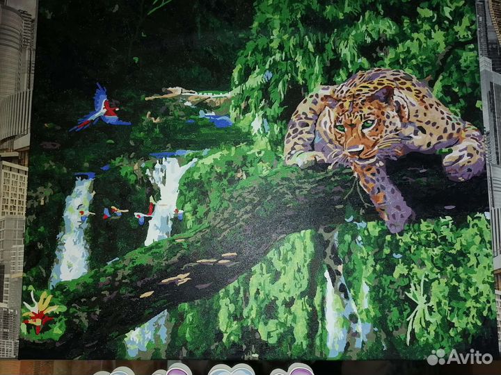 Картины по номерам раскрашенная