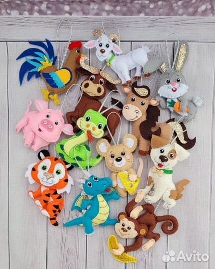 Игрушки из фетра ручной работы