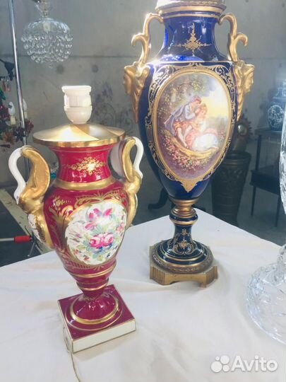 Вазы часы кубки антик 19 век Франция Германия