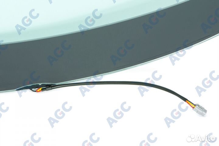 AGC toyota highlander 2007- стекло ветровое зеленое -С обогревом зоны дворников-VIN-допускаемое обор