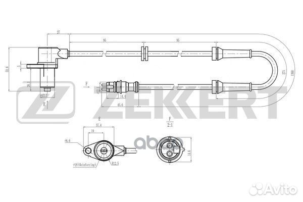 Датчик ABS передн. Citroen Jumper (230 244 Z