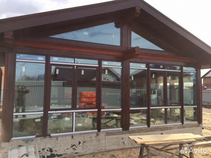 Отделка срубов из оцилиндрованного бревна и бруса