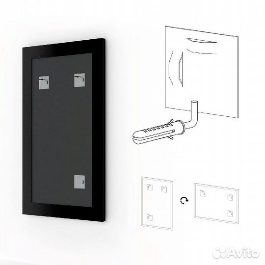 Зеркало Evoform Definite 81х61 BY 3162 Чеканка бе