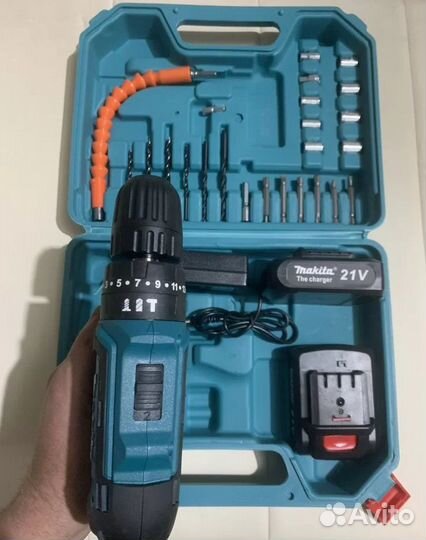 Шуруповерт makita 21v с набором бит опт розница