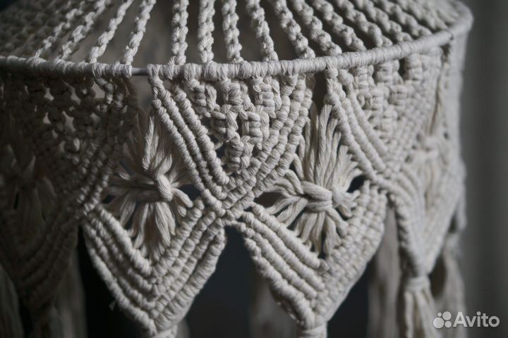 Абажур макраме Queen