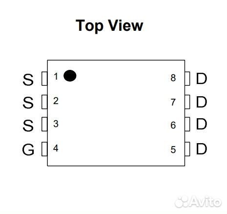 Микросхема AON6788 N-Channel mosfet 30V 80A DFN5x6