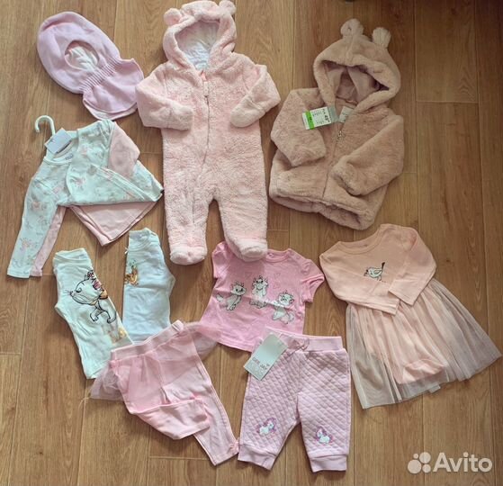 Вещи пакетом для девочки 68-74