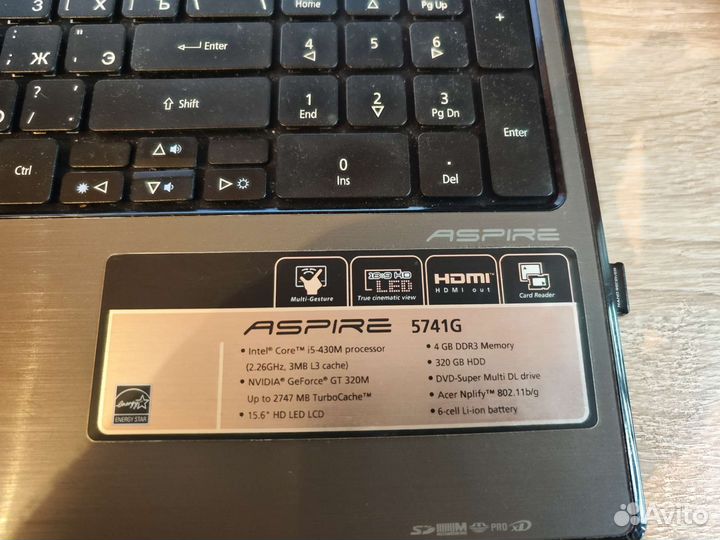 Ноутбук Acer aspire 5741G