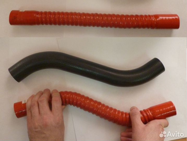 Гофрированный шланг силиконовый длина 300мм 36 диа