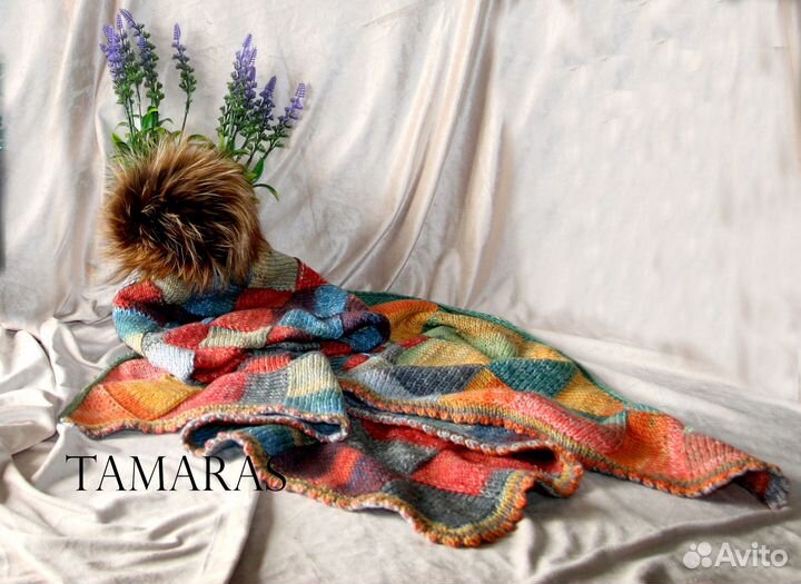 Комплект шапочка и бактус (косынка)