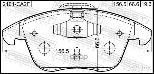 Колодки тормозные передние ford mondeo CA2 2007