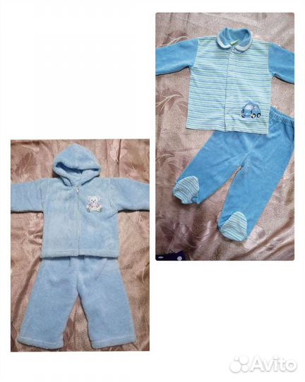 Костюм для мальчика плюшевый, велюровый