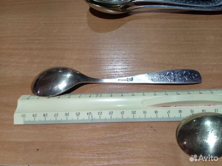 Десертные мельхиоровые ложки СССР