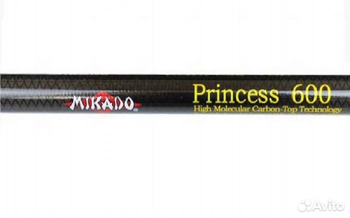 Удилище mikado c кольцами, 6м, тест 10-30g carbon