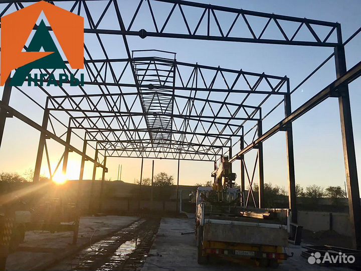 Быстровозводимый ангар под ключ / лизинг