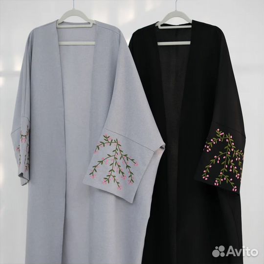 Абая накидка с вышивкой