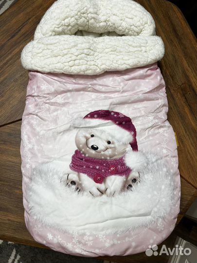 Зимний конверт в коляску