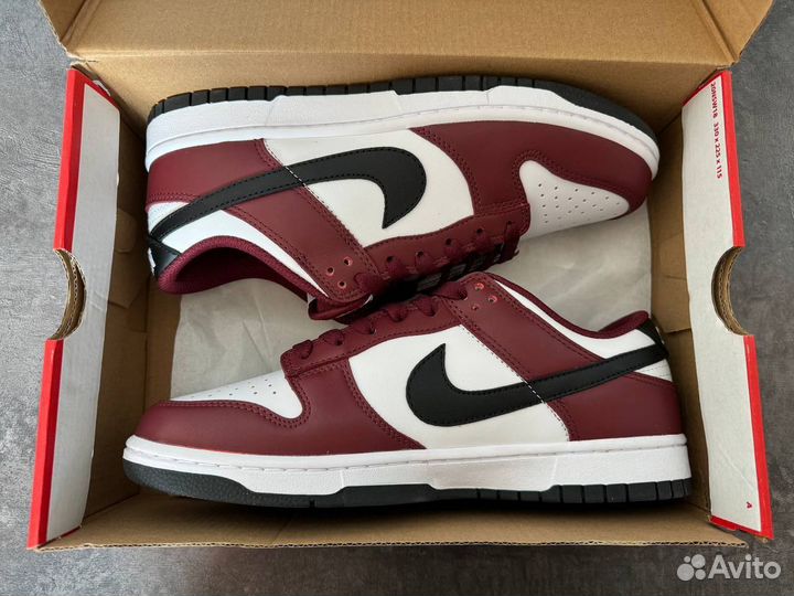 Кроссовки Nike Dunk Low Dark Team Red Black