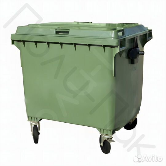 Пластиковый мусорный евроконтейнер 1100л R1783