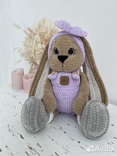 Игрушки вязаные крючком, кролик