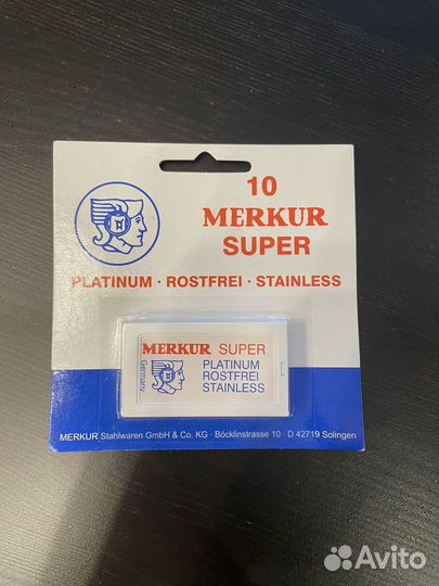 Лезвия (сменные) для Т-образной бритвы Merkur