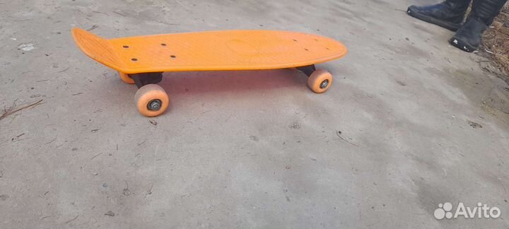 Скейтборд детскийй оранжевый