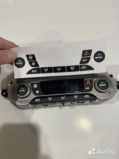 Наклейки на блок климат контроля Ford Focus