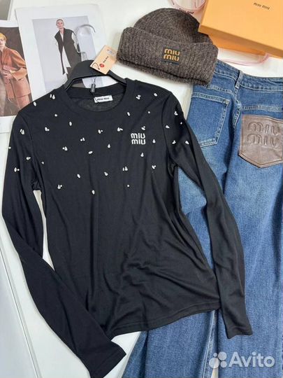 Лонгслив miu miu