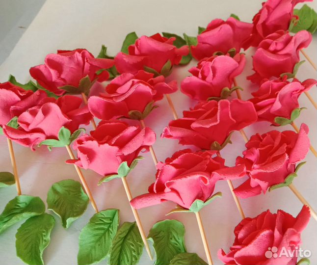 Цветы из сахарной мастики