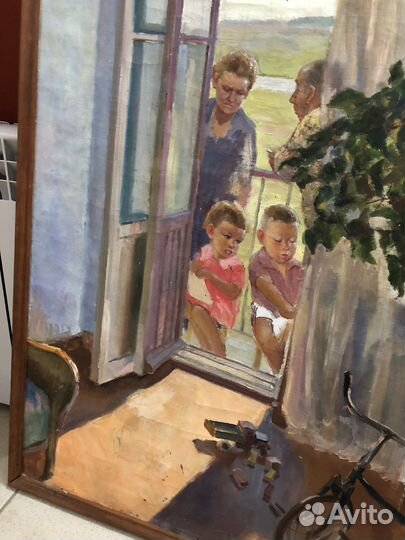 Картина х/масло соцреализм