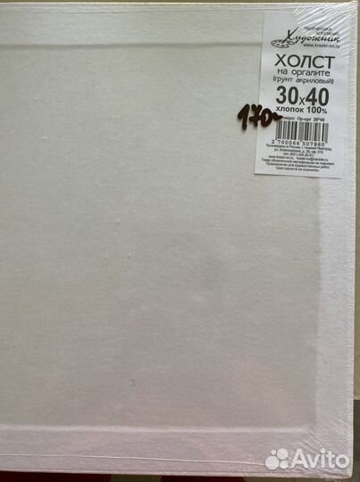 Холст на оргалите