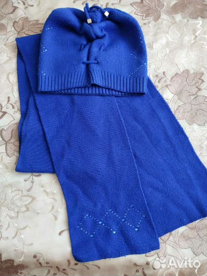 Комплект шапка и шарф женский