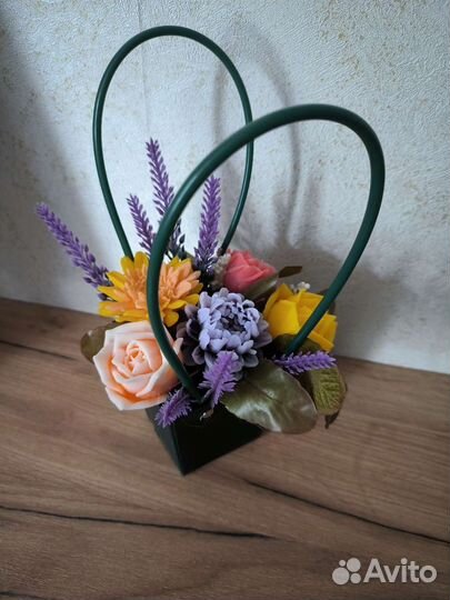 Букет цветов из мыла