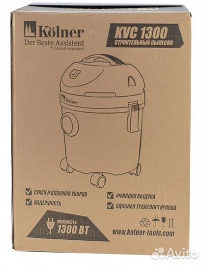 Пылесос строительный Коlner KVC1300