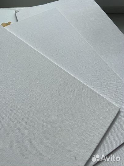 Холст грунтованный на картоне 3 штуки