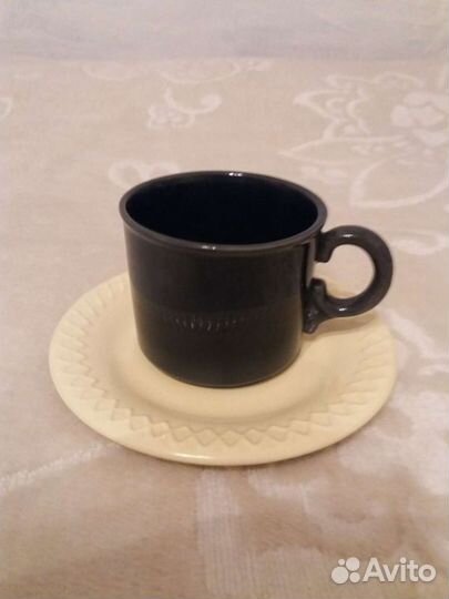 Чайно-кофейный сервиз из керамики. Винтаж СССР
