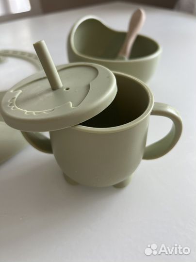 Набор силиновой посуды для малыша