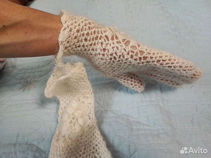 Перчатки козий пух