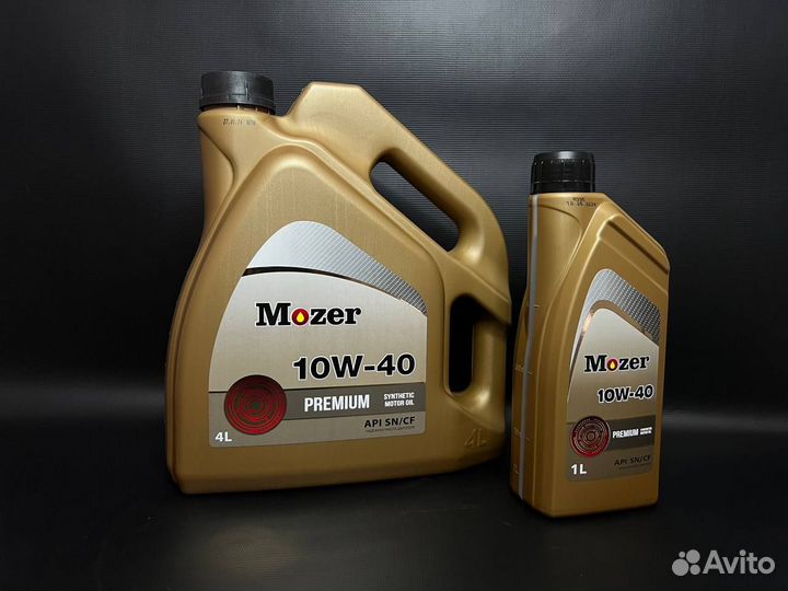 Моторное масло: - Mozer - 10w40 premium / API SN