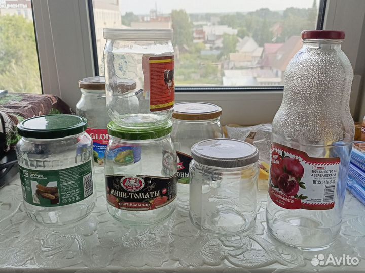 Стеклянная банка в ассортименте