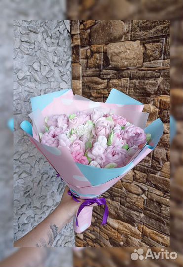 Букеты и цветы из зефира на заказ