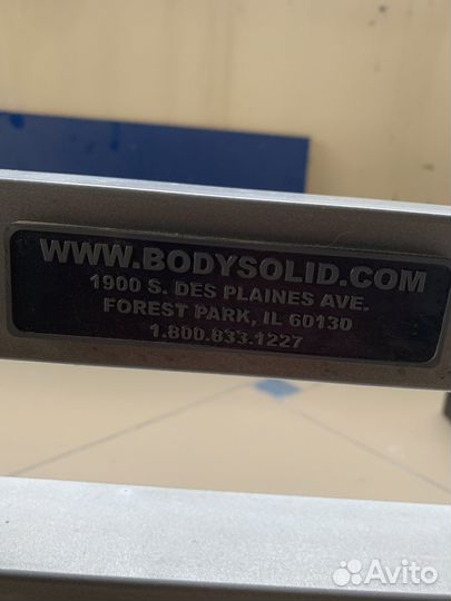 Скамья для жима Body solid, штанга 110кг