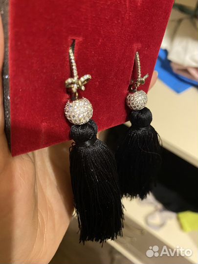 Серьги кисточки