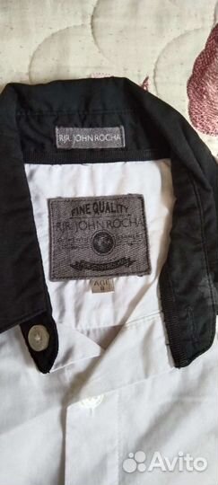 Рубашка белая с черным новая фирмы John Rocha