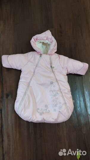 Зимний конверт в коляску Сонный гномик