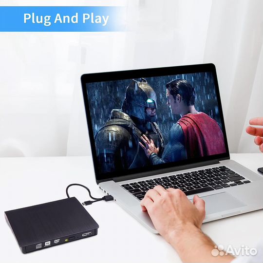 Привод DVD+/RW внешний Орбита OT-PCA03 USB 3.0 (CD